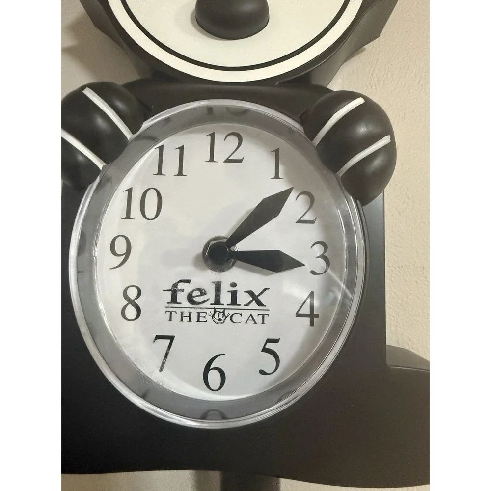 Felix The Cat 3D Motion Wall Clock Authentic Works Complete